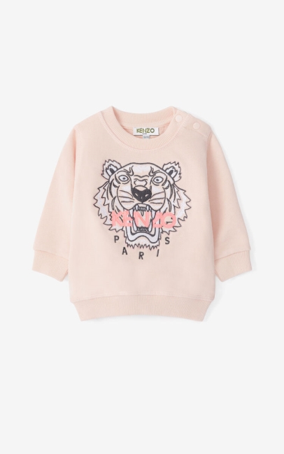 Kenzo Kids Tiger Sweatshirt Faded Pink